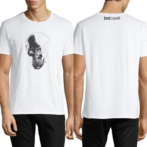 (NWT) JUST CAVALLI - Skull Cotton Tee